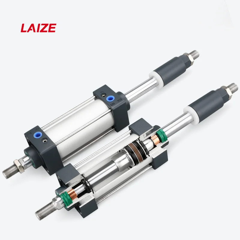 

LAIZE High Quality SCJ Pneumatic Air Cylinder Dual-axis Double Acting Double Seal Ring