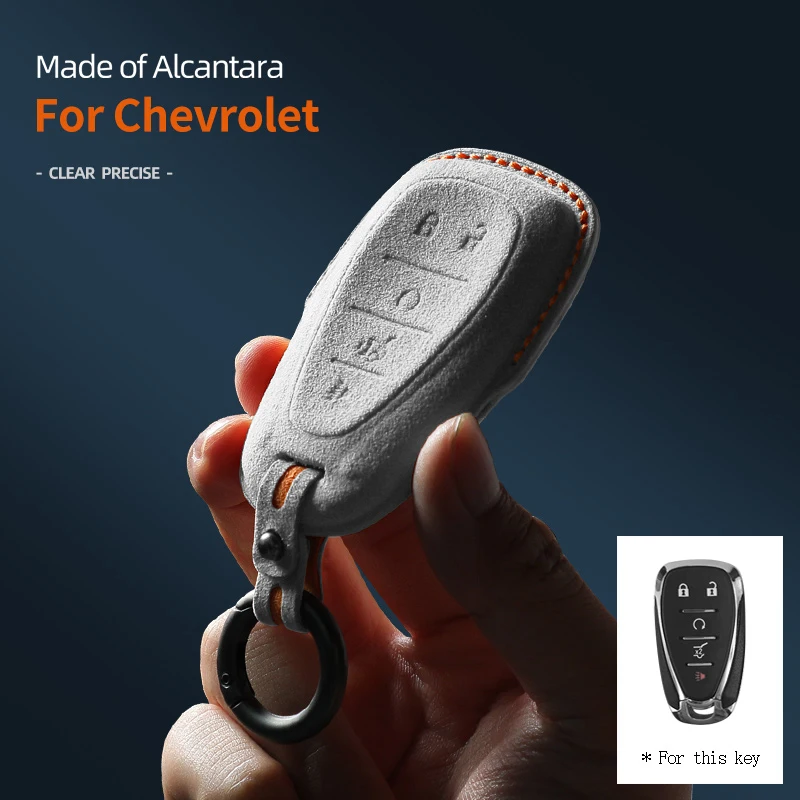 

Car Alcantara Key Case Cover Holder Car Smart Key Shell For Buick Encore Excelle Aveo Opel And Chevrolet Cruze Trax 2 Button