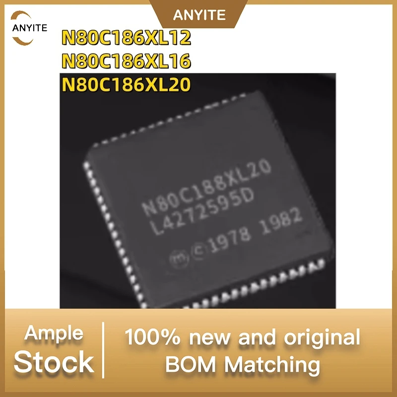 

10Pcs/Lotnew N80C186XL12 N80C186XL16 N80C186XL20 N80C186 PLCC68