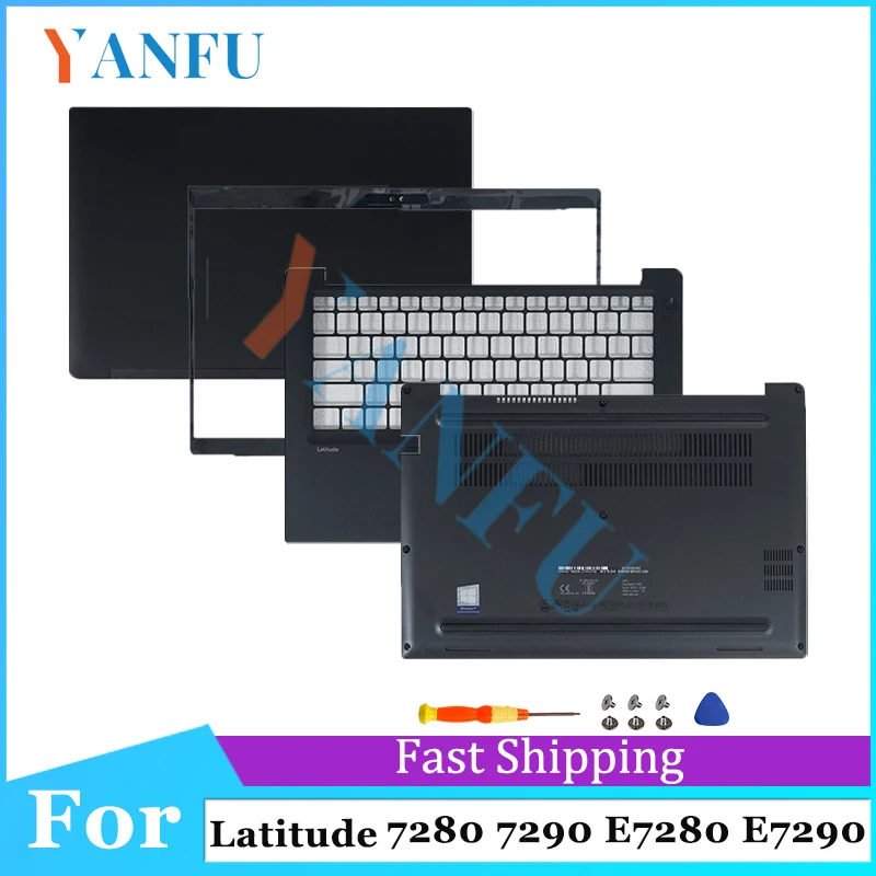 

New Cover For Latitude 7280 7290 E7280 E7290 Laptop Screen Back/Bezel/Palmrest/Bottom Case/Keyboard/Hinge Shell