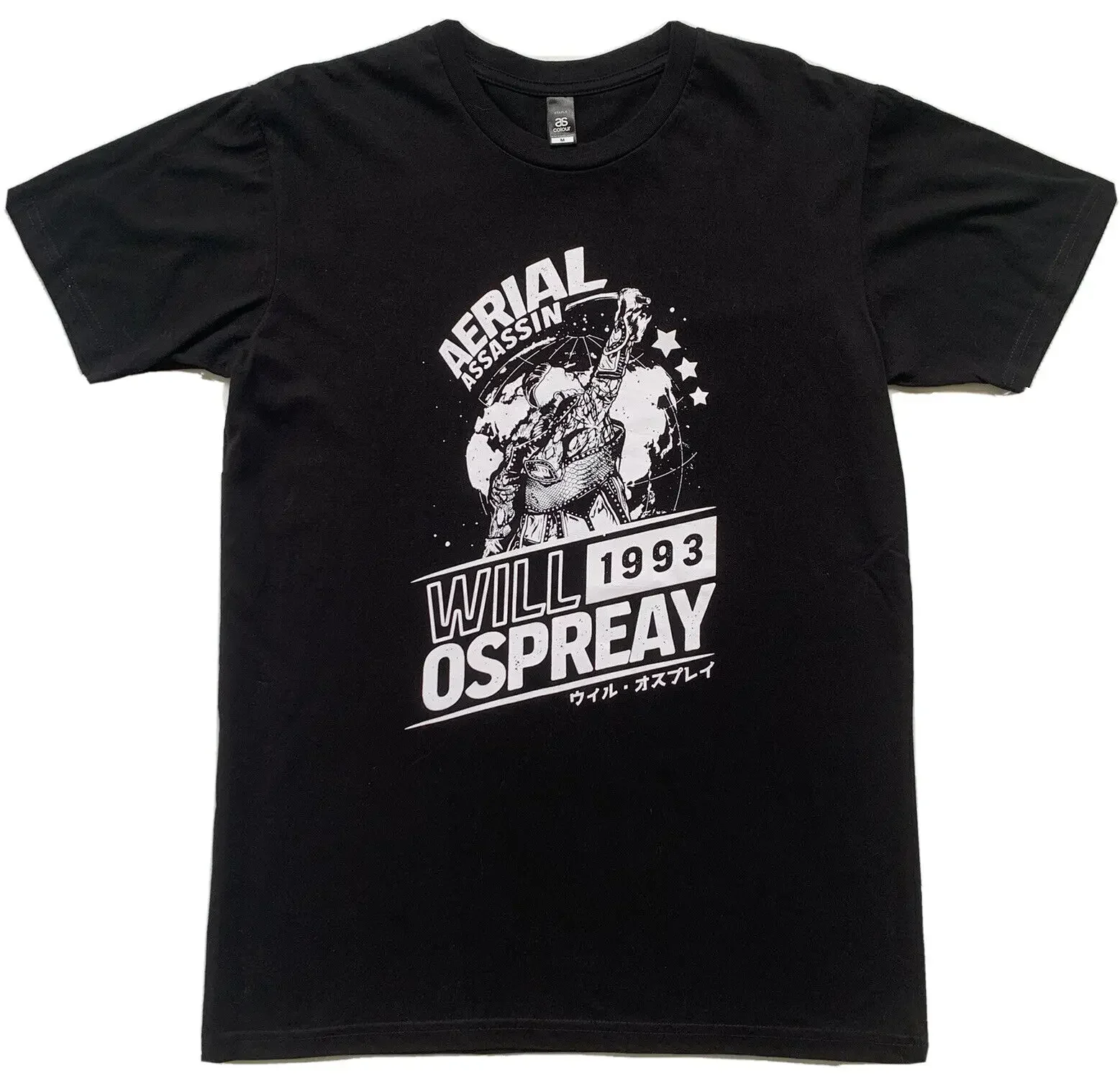 Will Ospreay NJPW Mens T Shirt Size M Aerial Assassin 1993 Wrestling long or short sleeves