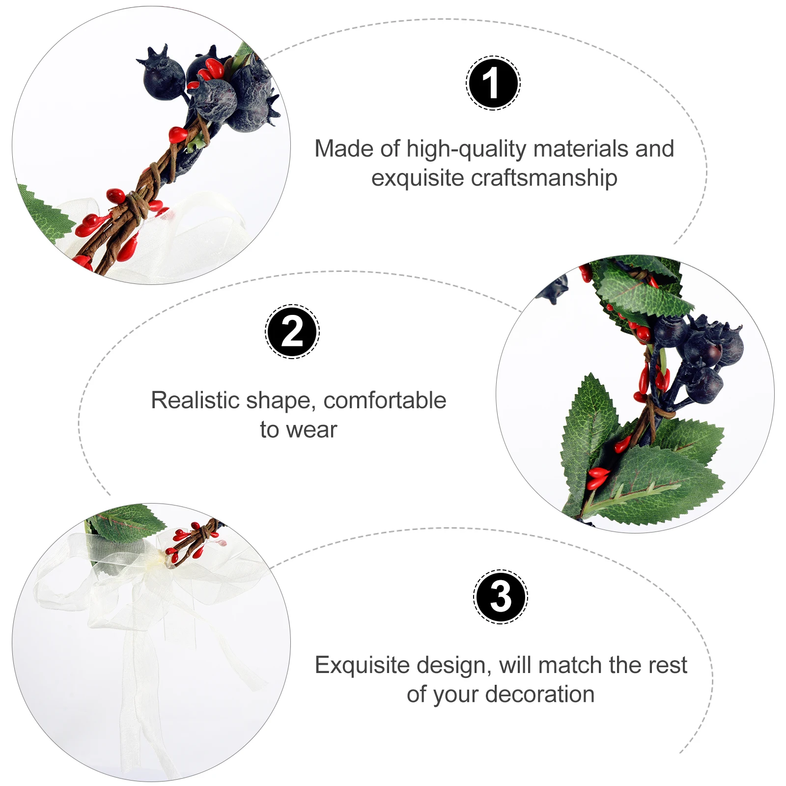 

Венок Аксессуары Для Волос Рождественская Ягода Цветочная Корона Цветочная Рождественская Гирлянда Богемия Мисс