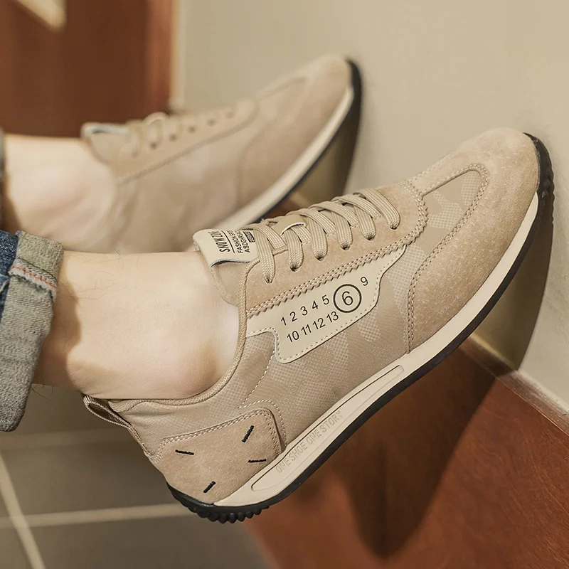 Modern Simple Men Sport Trainers Waterproof Easy  Synthetic Upper Non Slip Sole Daily Urban Casual Footwear for Short Travel