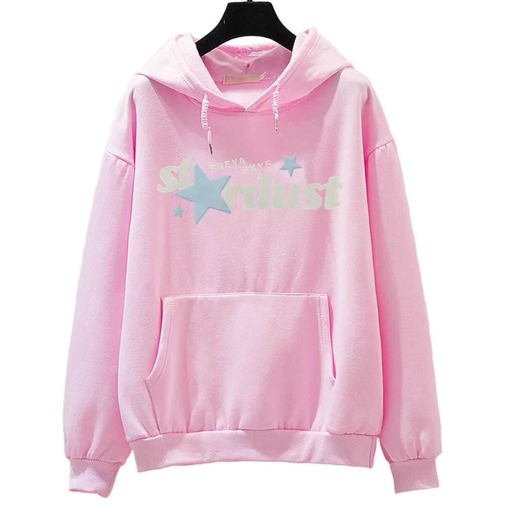 Freya Skye Stardust Hoodie für Männer und Frauen, Neuer Langarm-Pullover, Herbst-Winter-Mode, Lässige Kleidung, Lockerer High-Street-Pullover – Detail 10