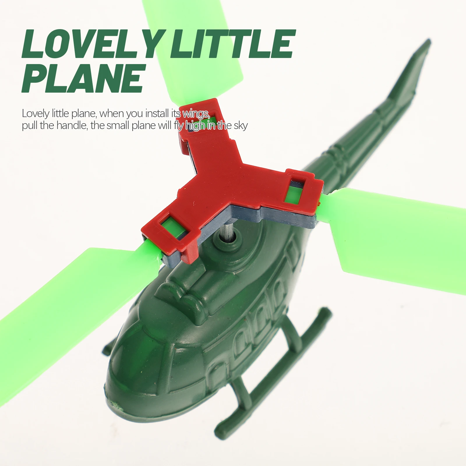 

8 Pcs Toy Flying Toys for Kids Plane Small Plastic Helicopter Airplane Outdoor Child Pull