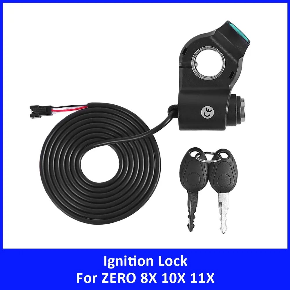 Electric Scooter Ignition Lock with Keys Voltage Display Meter for ZERO 8X 9X 10X 11X for KUGOO M4 M4 PRO Accessories Parts