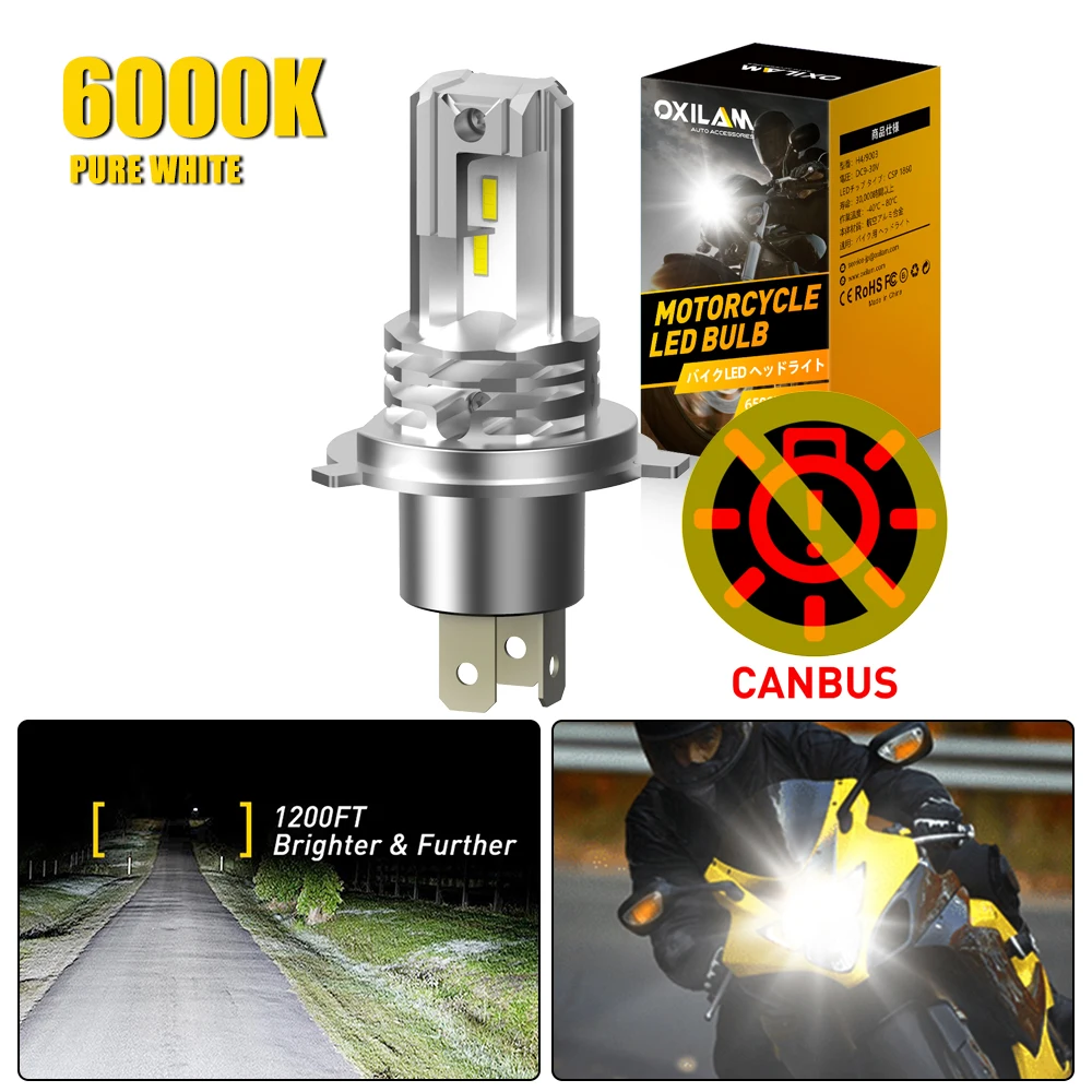 1Pcs H4 Led Canbus …