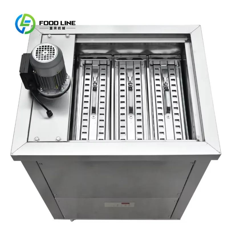 Customized Brazil Style Automatic 3 Molds Popsicle Machine CE Certified High Production for Commercial Ice Lolly Shops