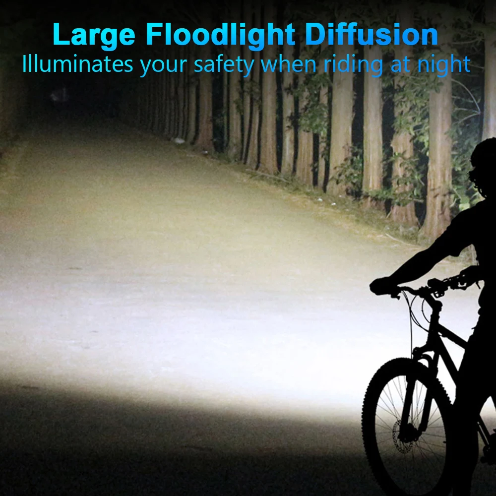 NEWBOLER 5000LM Intelligent inductio Bike Light MTB Front Lamp USB Rechargeable 6 LED 4800mAh Bicycle Light Waterproof Headlight