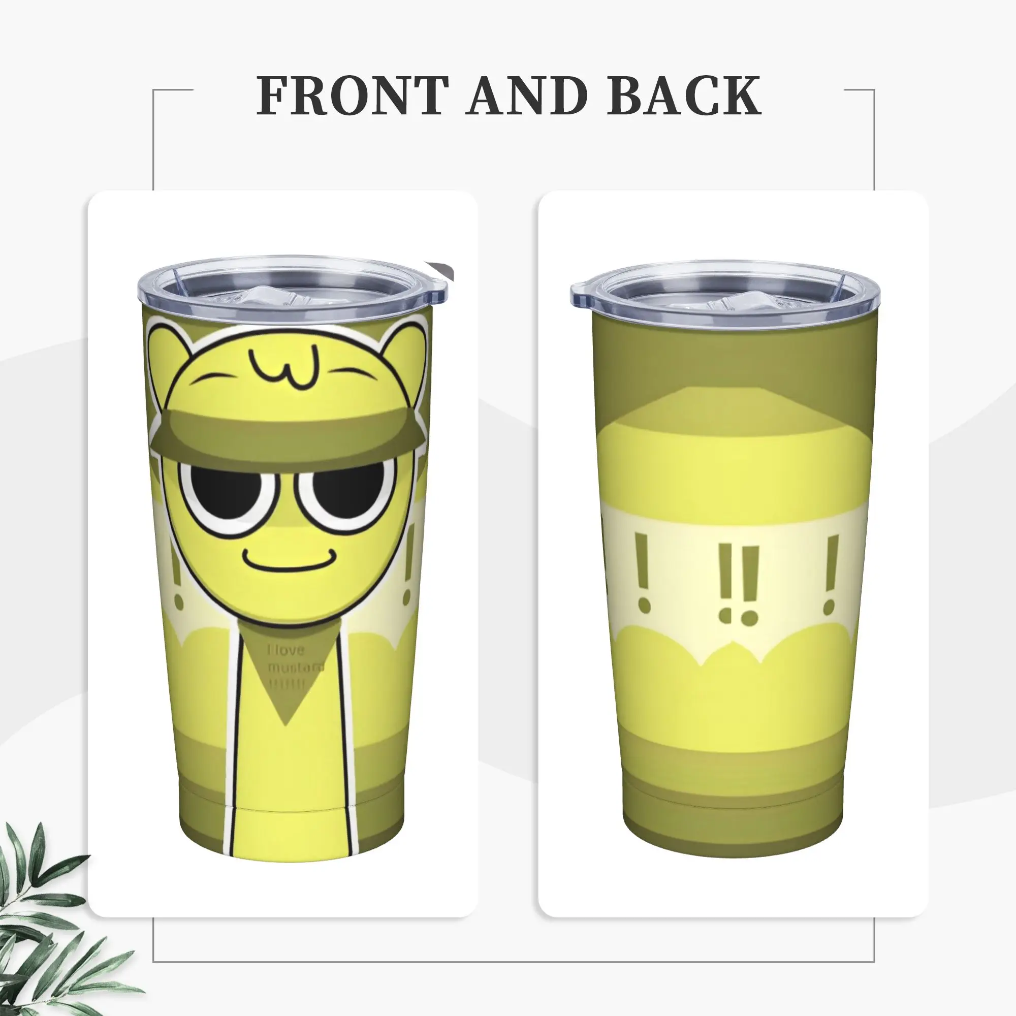 Sprunki Cartoon Anime Tumbler Vacuum Insulated  Thermal Cup Vacuum Flask Office Home Mugs Water Bottle