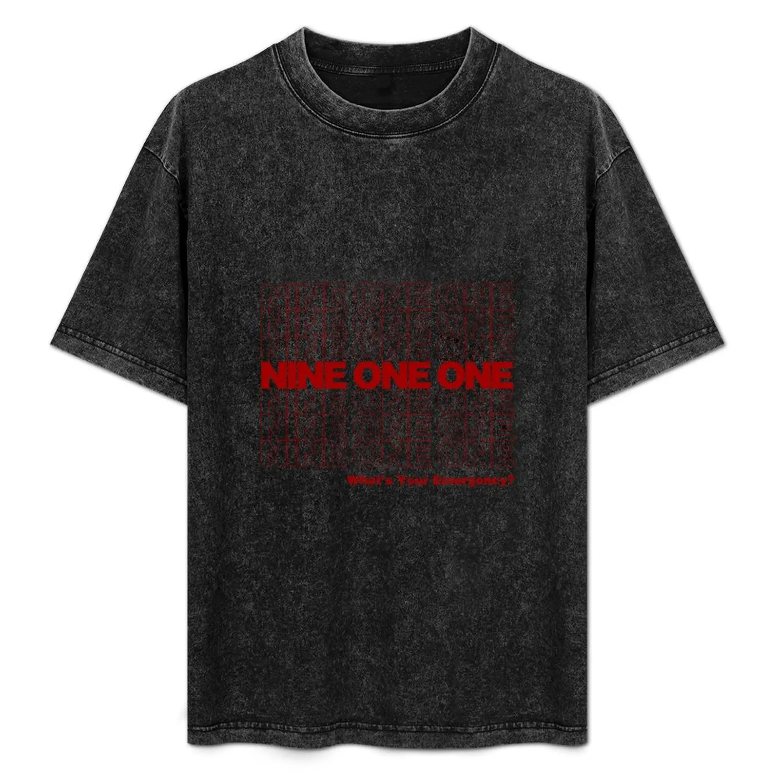 

9-1-1, What's Your Emergency T-Shirt plain Clothing rapper graphic tees Short sleeve tee clothes for men