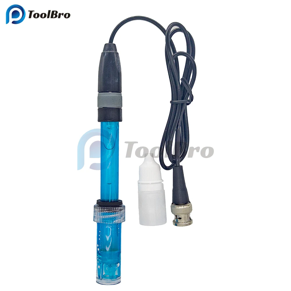 Refillable PH Electrode Probe BNC Connector PH Controller Meter Sensor ph Tester PH Electrode Probe for Aquarium Water Pool