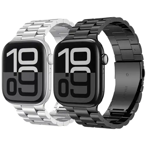 Cinturino in acciaio inossidabile per Apple Watch Ultra 2 49mm 40mm 44mm 42mm 41mm 45mm 46mm Bracciale per cinturino IWatch serie 9 8 7 SE 6