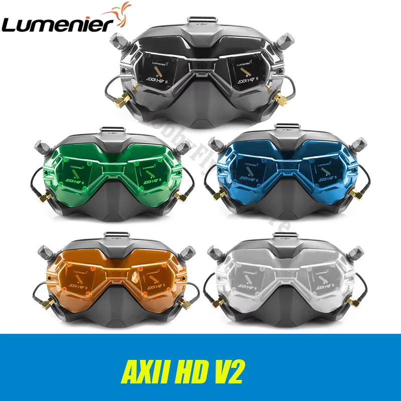 Lumenier AXII HD 2 Patch Visor 5.8GHz 8.4dBi with AXII HD 2 Stubby LHCP Antenna Combo Set for DJI Digital HD FPV Goggles RP-SMA