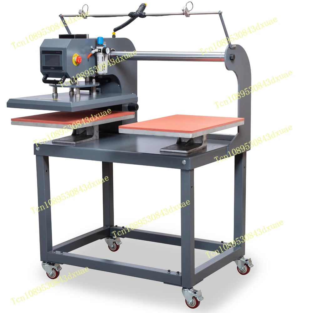 A New Design Up-Slide 16x24 Inch Pneumatic Double Stations Heat Press Machine for T Shirt