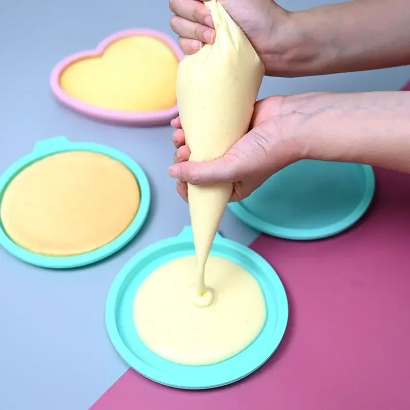 4/6/8 Inch Round Silicone Layer Cake Mould Silicone Mousse Cake Mold Layered Cake Round Shape Mold Cake Baking Tool Kitchen Tool