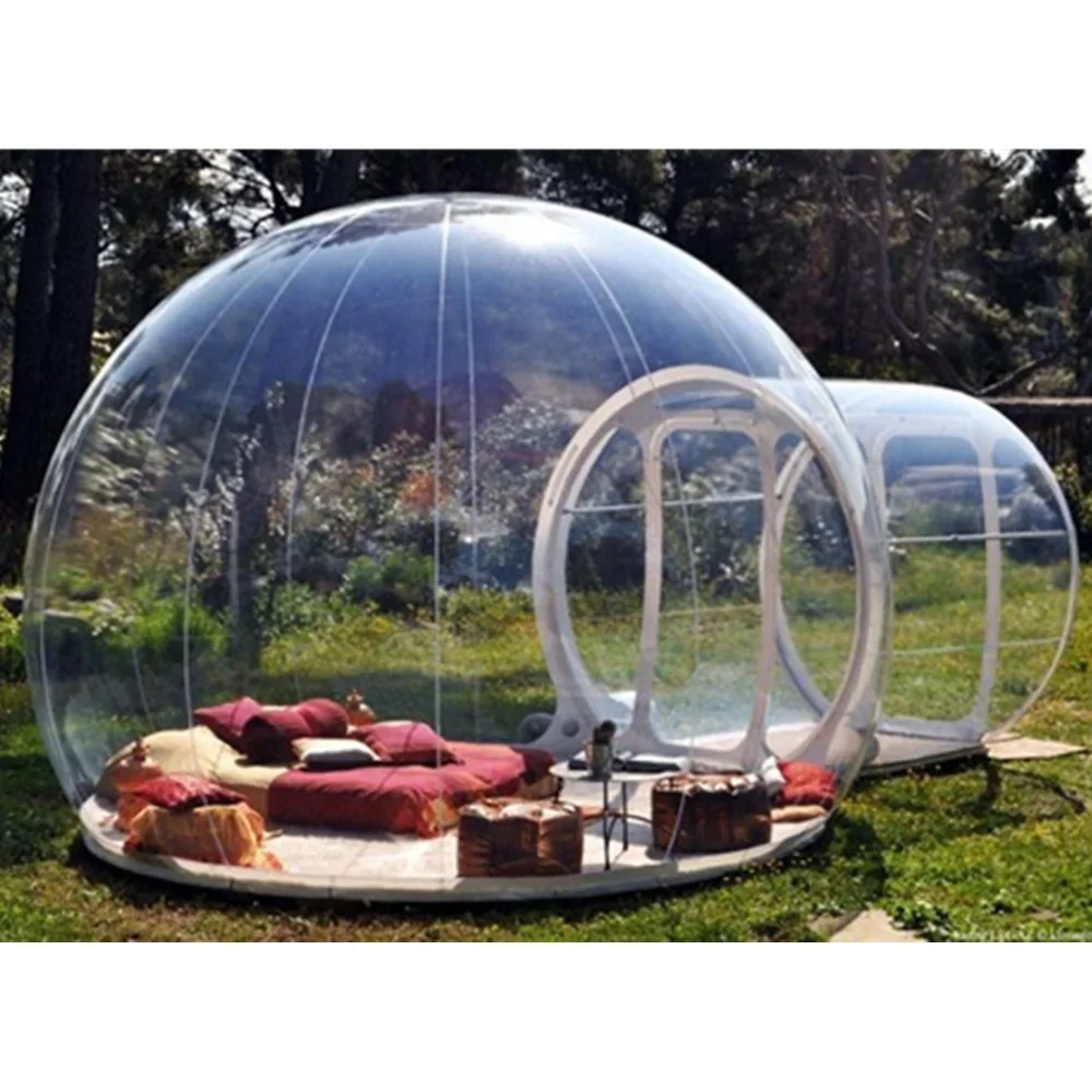 Transparent Clear Dome Inflatable Bubble Tent PVC Igloo Camping Tent One Plus