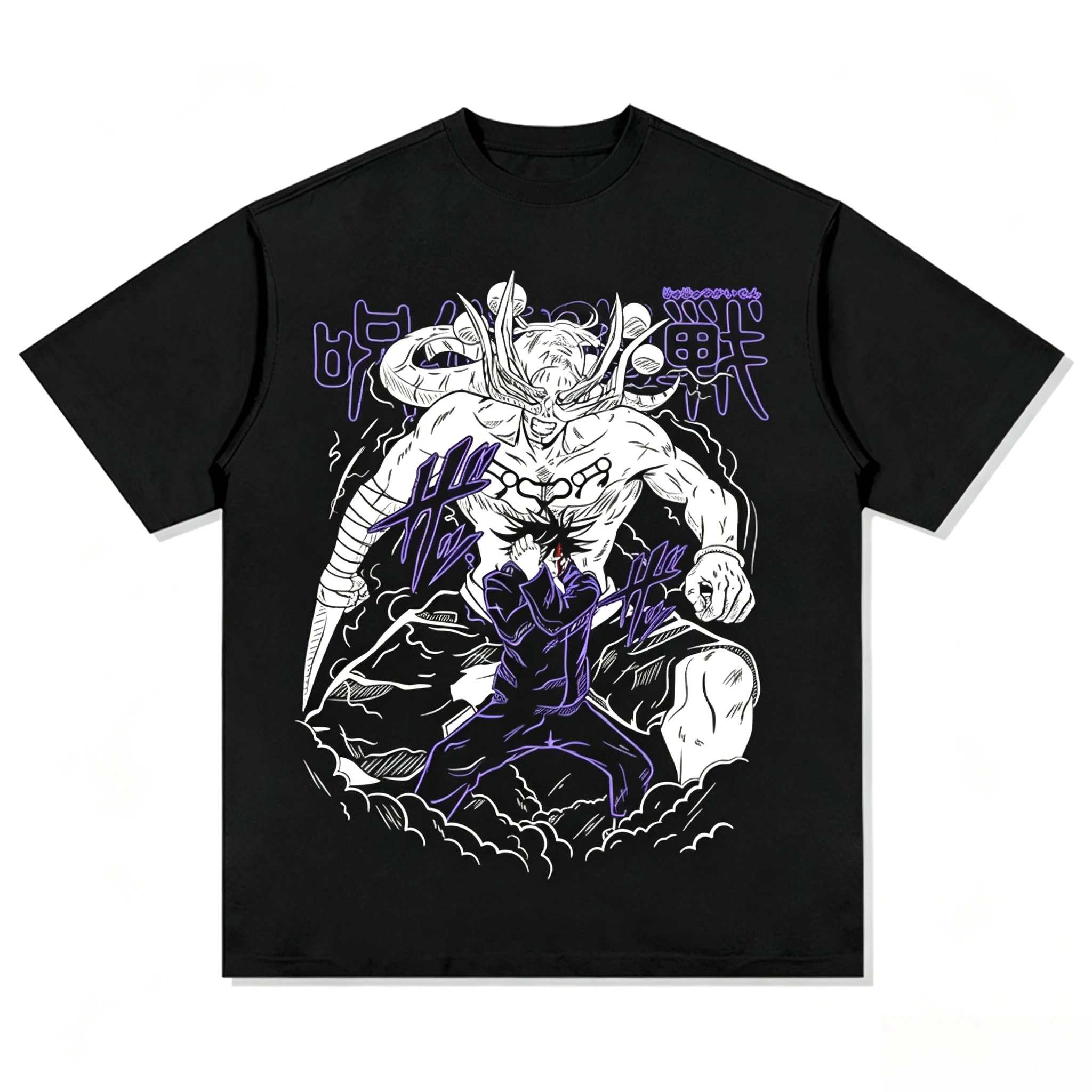 2026 Summer Jujutsu Kaisen Retro Cosplay T-shirt Men's Super Casual Cotton Printed Short-sleeved Unisex Children's Sports Shirt