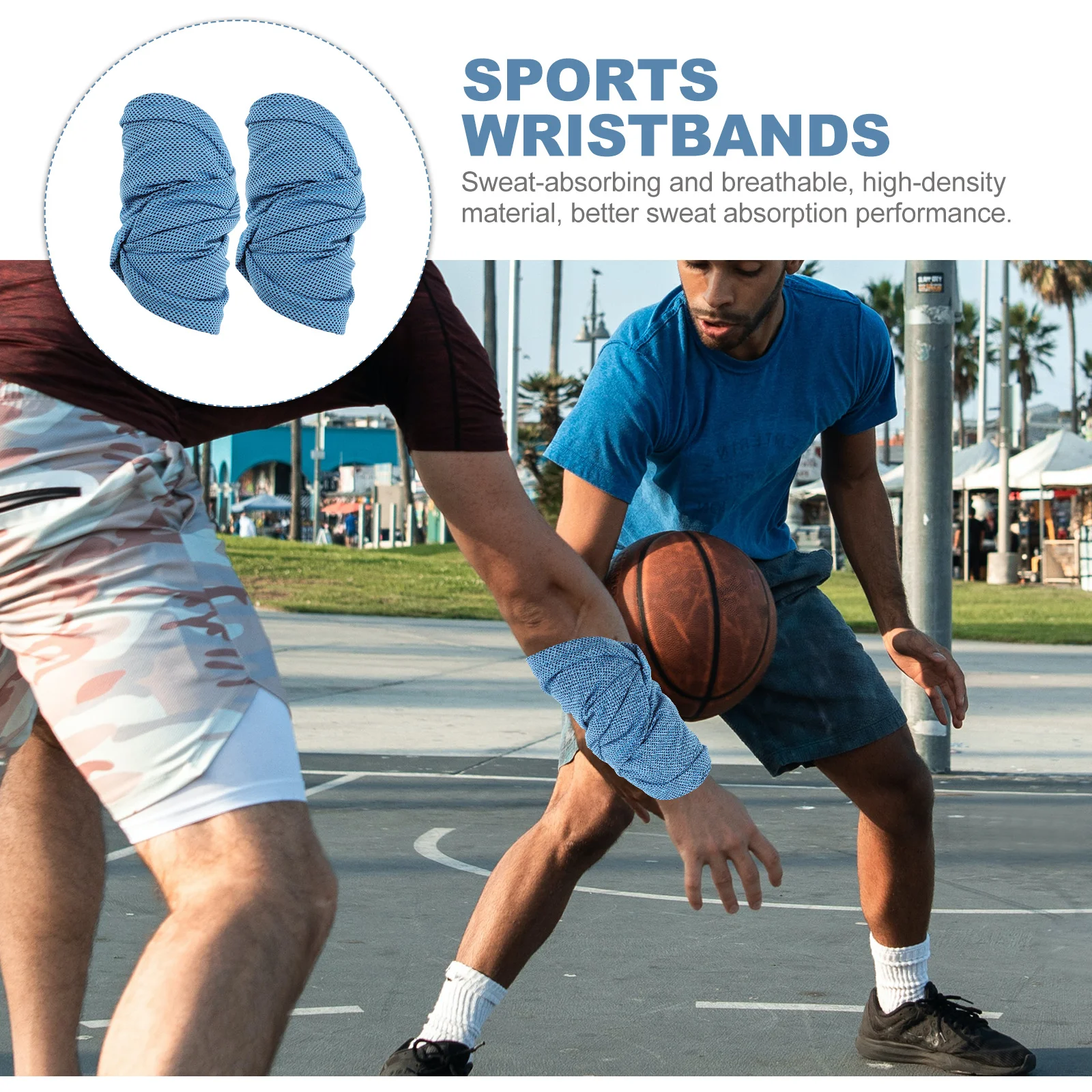 

2Pcs Reusable Wrist Covers Simple Color Matching Perfect for Yoga Tennis Running Sports Outfits Wrist Brace Unisex Wristbands