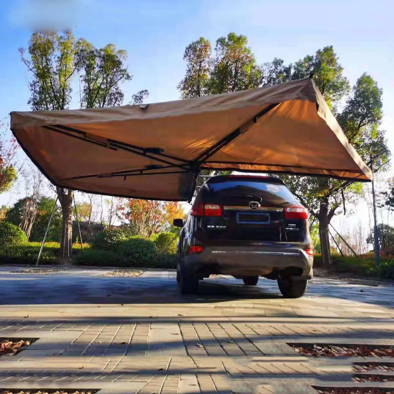 

600D Oxford 4x4 Car Side Awning 270 Degree Off-road Camper Waterproof Bat Wing Car Roof Side Awning Tent Custom