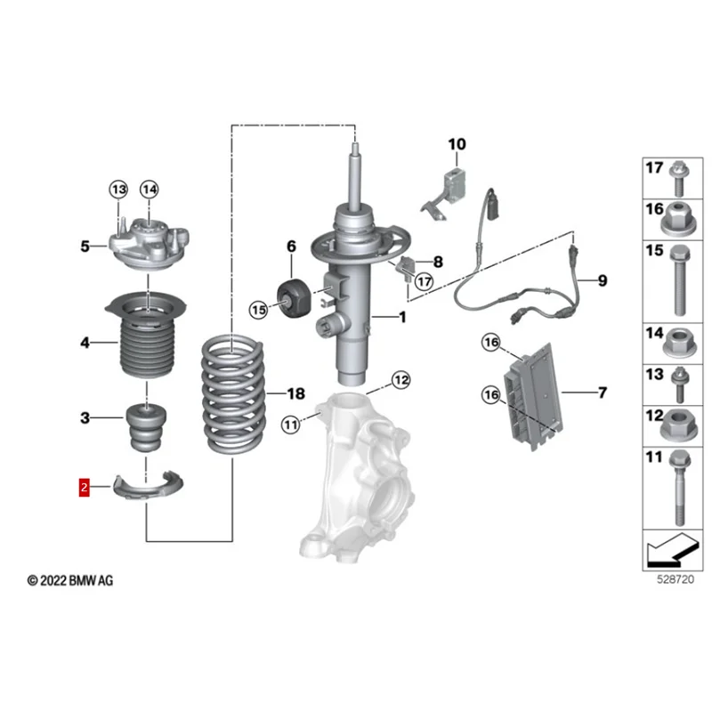 BM W thrust bearing/spring seat/installation parts spring base lower 31336871813/3133 6871 813/3133 6871813