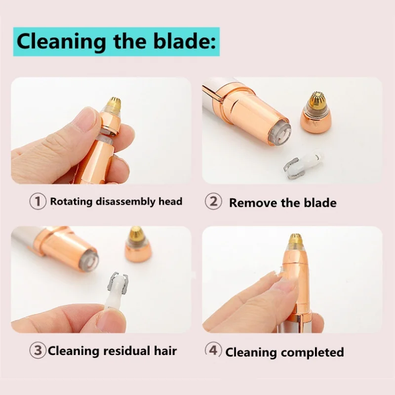 Recortador de cejas eléctrico 220 para mujer: removedor de vello recargable, moldeador de cejas automático, pluma de afeitar para cejas