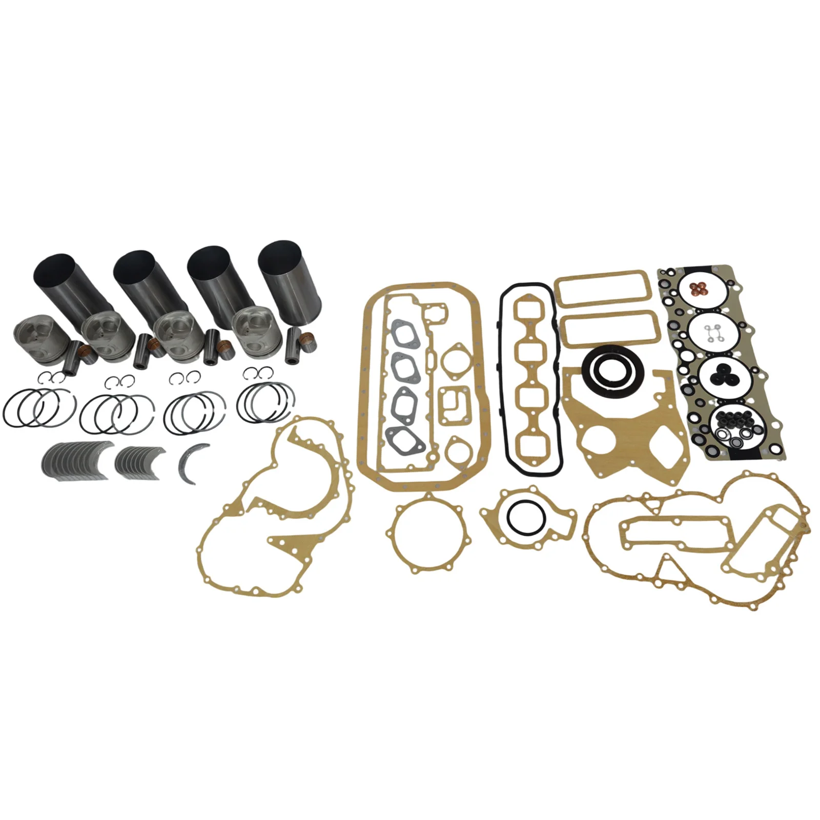 Overhaul Rebuild Kit For Isuzu 4BD1 4BD1T 3.9L Hitachi Excavator ISUZU NPR NQR (Piston height 98mm)