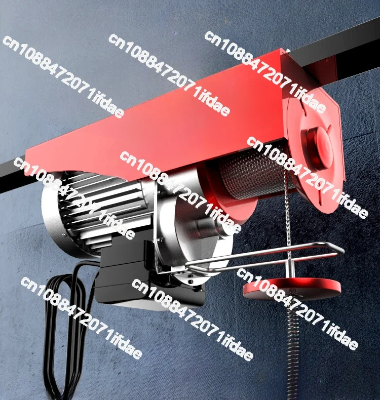 

Miniature electric hoist 220V household small crane 1/0.5 ton hoist winch lifting crane