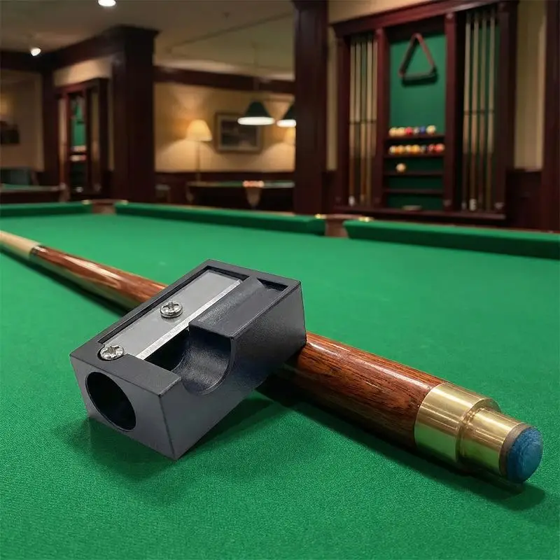 Pool Cue Repair Tool 6 in 1 Multifunctional Billiard Equipment With Leather Head Tip Shaper For Club Family Use view 6