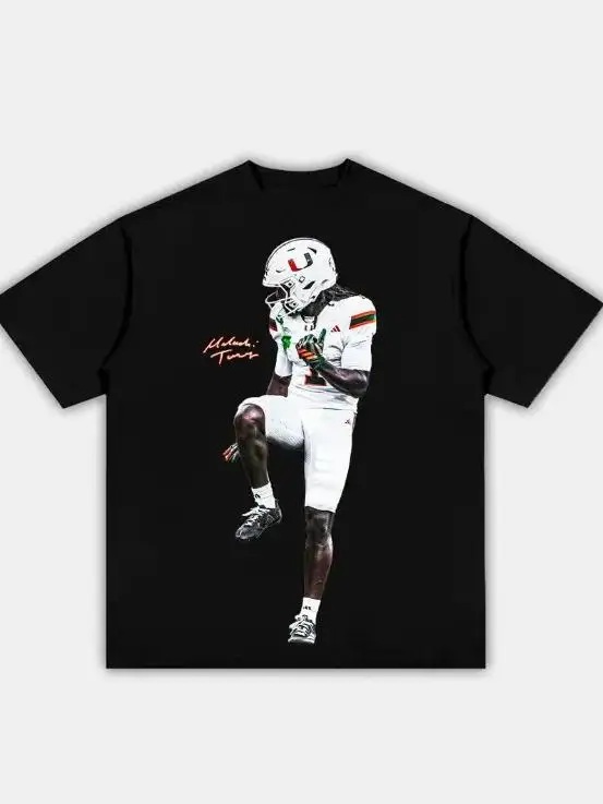 Malachi Toney 'He1sman' Graphic T-Shirt， Football Icons Graphic Tees
