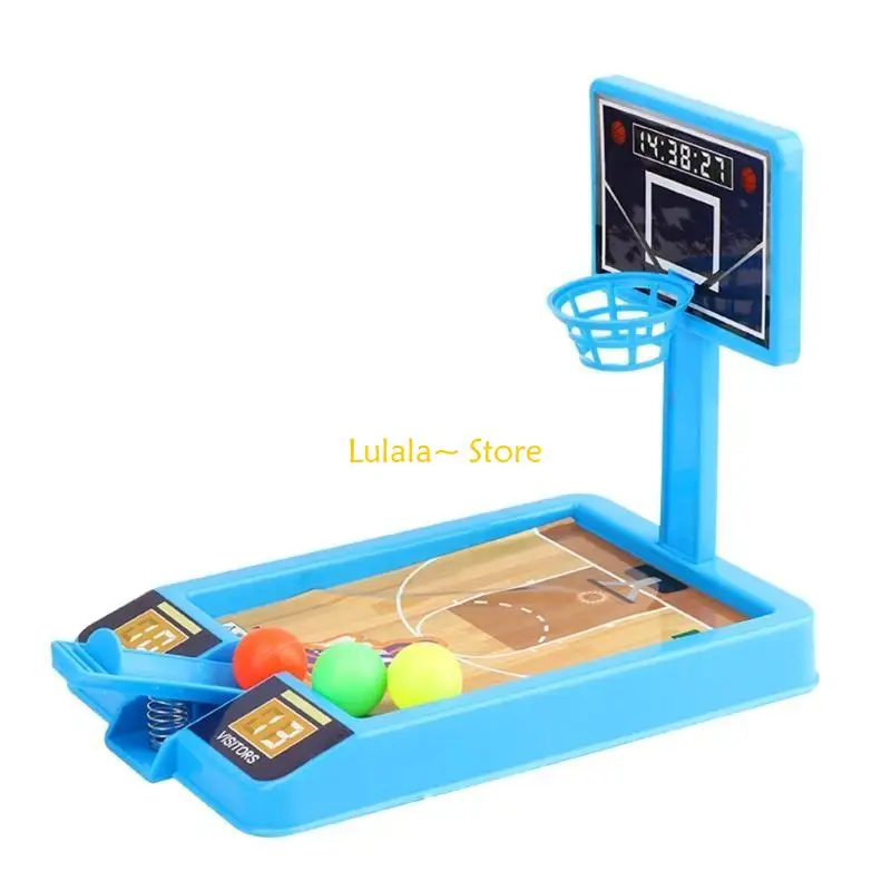 Y4QA IN IN IDOOR Table Game Mini Basketball Hoop per W/per T Balls Basketball Stand Game Assembly Board Game per Desktop Home