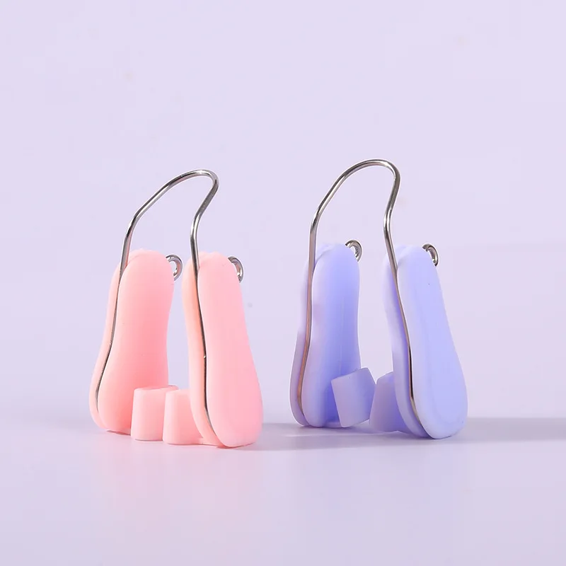 Pink/Purple 1PC Silicone Shaping Lifting Nose Up Clip Beauty Professional For Trouble Breathing Portable New Fashion Nose Clips