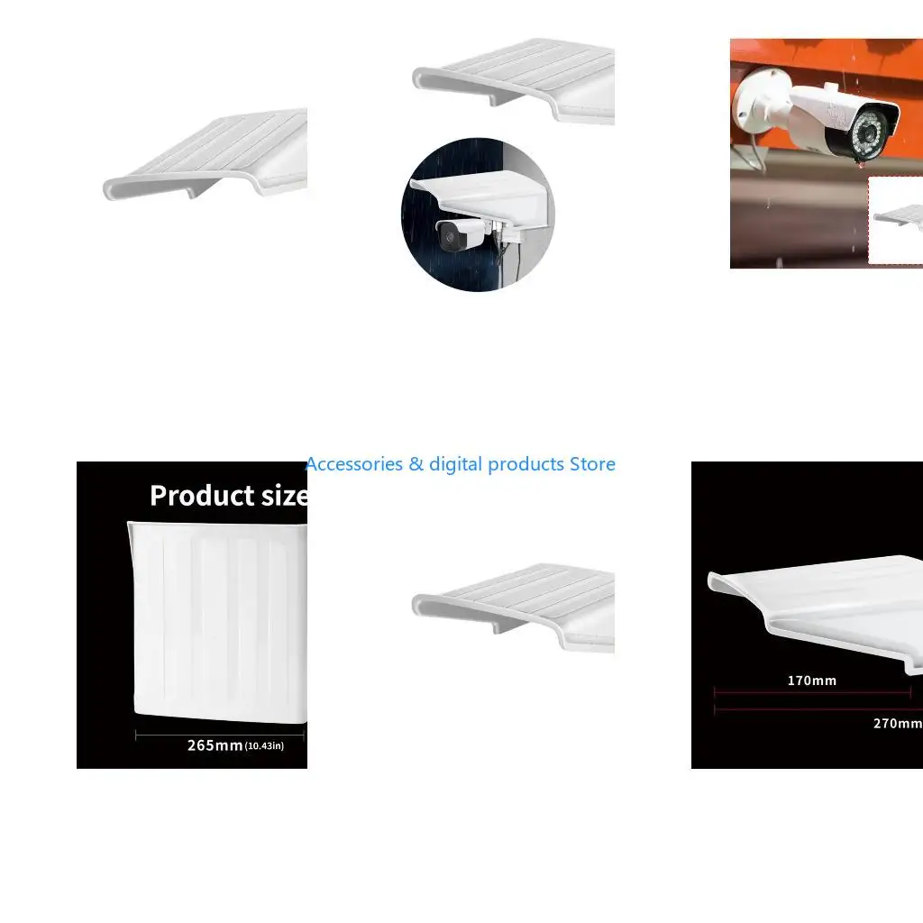 77JD Plastic Protective Roof for CCTV Surveillances Cameras Quick Installation