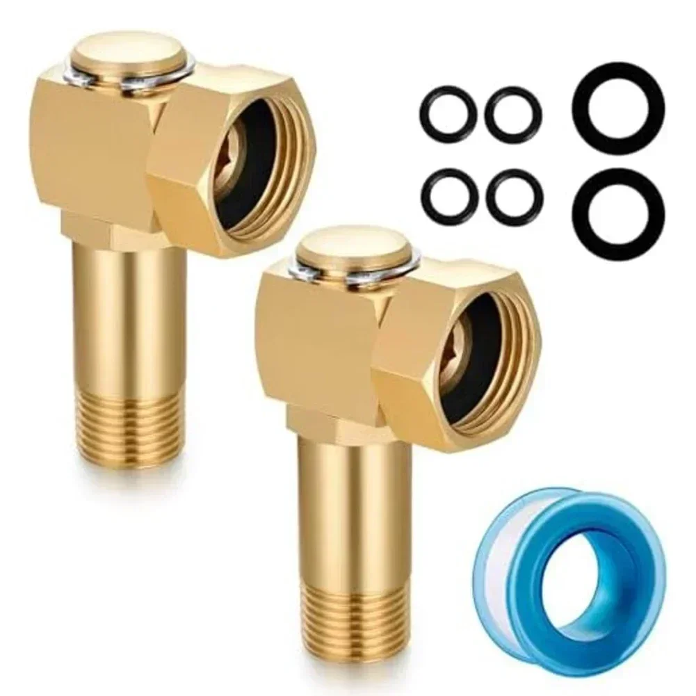 High Performance Brass Swivel Elbow Connector for Garden Hose Reel 3/4 inch GHT to 1/2 inch NPT with Complete Accessories