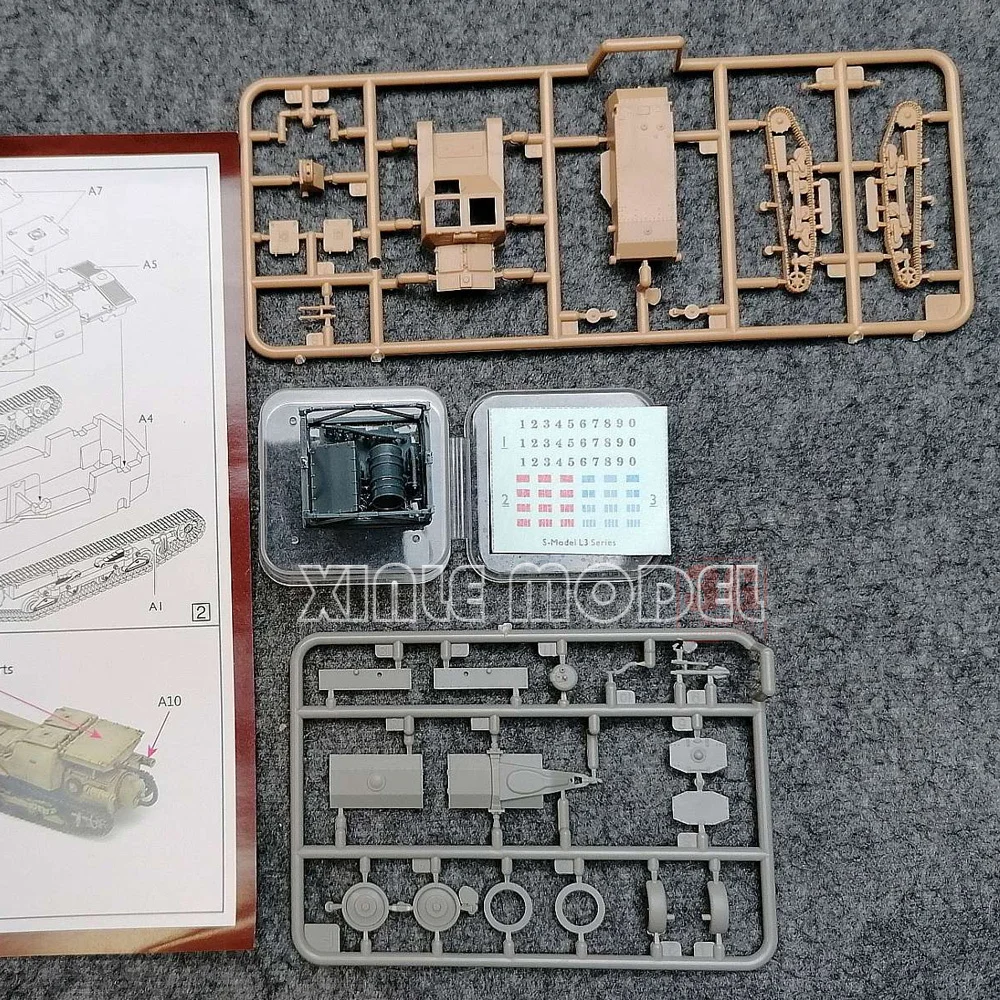 ชุดประกอบโมเดลรถถังพลาสติก S-model รุ่น SP072018 L3/33 Flame Tank (1 + 1) ขนาด 1/72