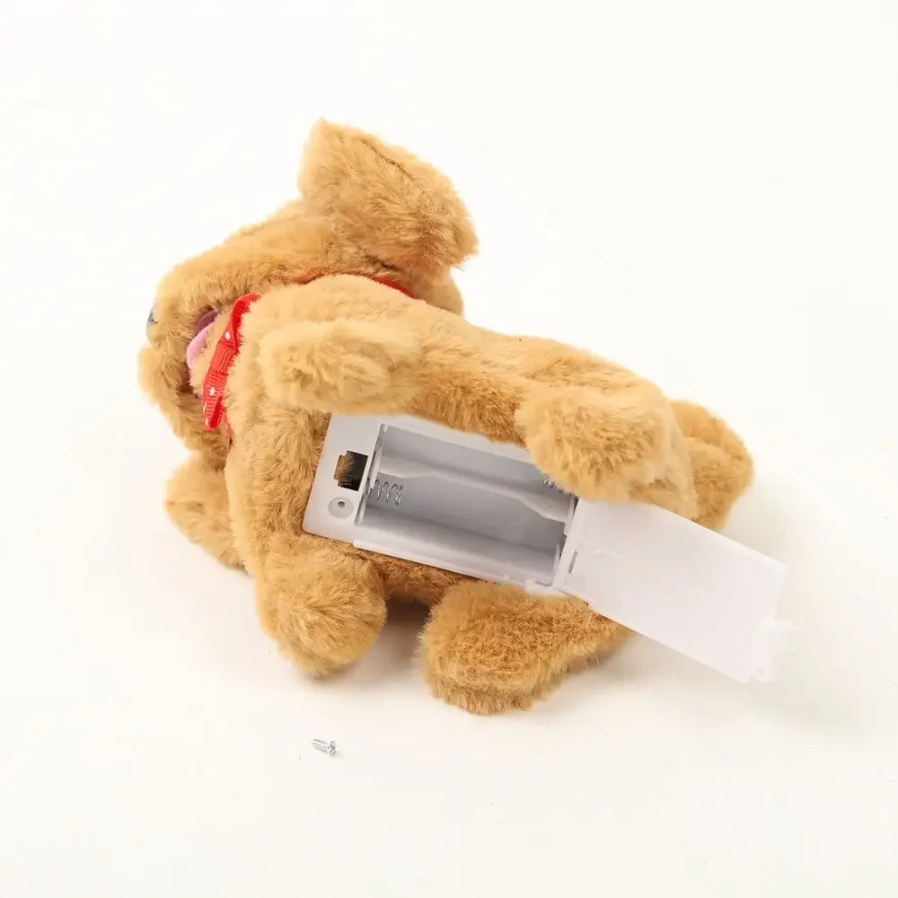 @ Simpatico cucciolo di peluche robot interattivo che cammina simulato cucciolo che abbaia coda che scodinzolante cucciolo di peluche per bambini (senza batteria)2026