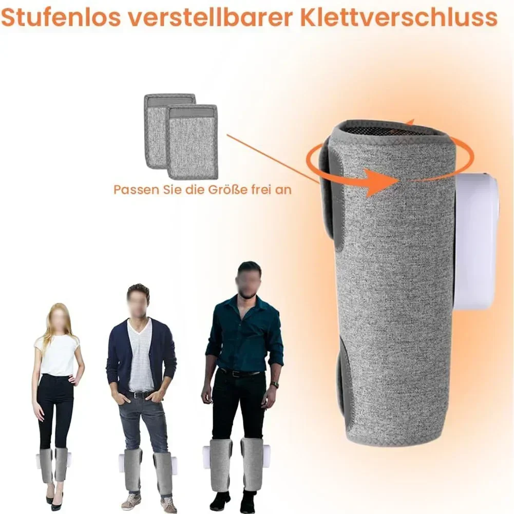 

Беспроводной массажер для ног, 2 шт., с интеллектуальным управлением дисплеем, 3 настройками нагрева и 3 режимами для целевого восстановления мышц теленка и бедра