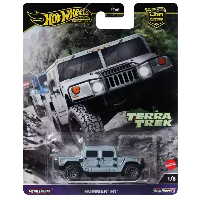 Original Hot Wheels Premium Car Culture Terra Trek Boys Toys 1/64 Diecast Hummer H1 Jeep Gladiator Datsun King Toyota Mitsubishi