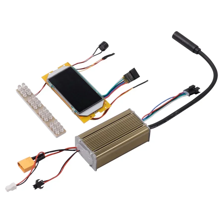 Electric Scooter Display Screen + 36V Motherboard Controller Driver Replacement Brake Handle LED Lamp Cover for Kugoo S1 S2 S3