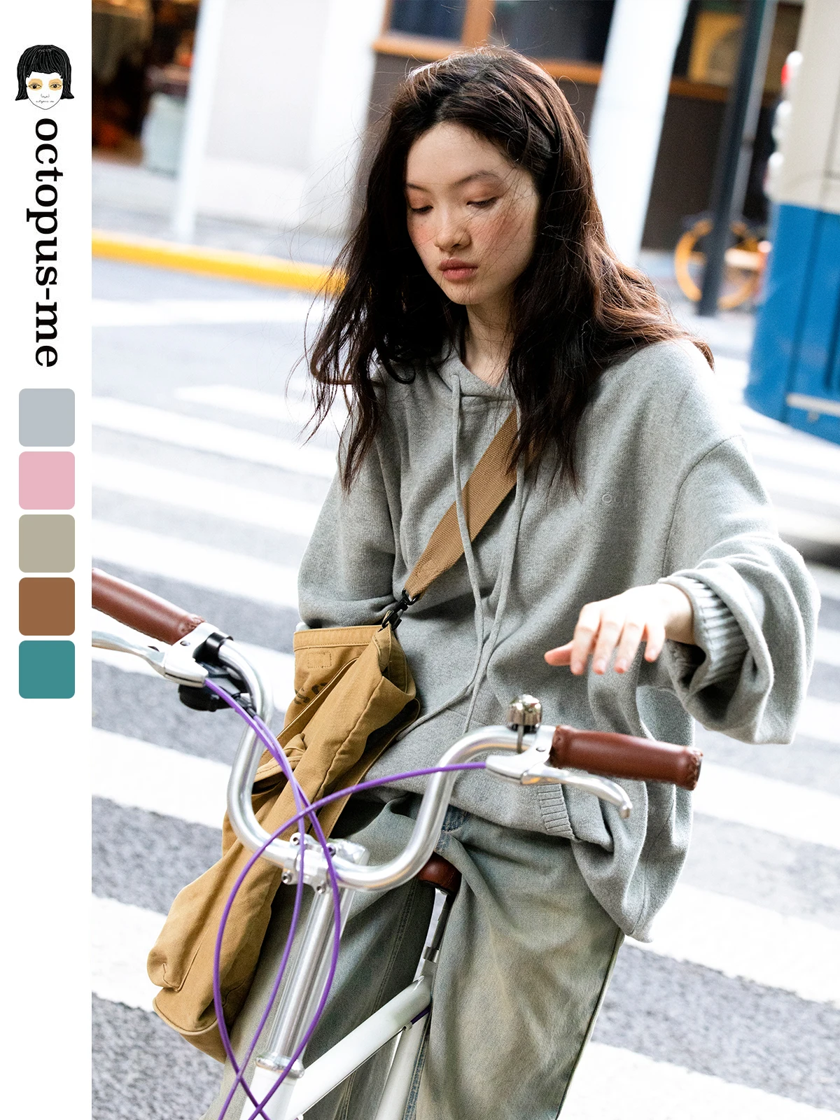 

Весенняя повседневная толстовка Octopusme с длинными рукавами, вязаная, свободного кроя, для пар, из хлопка, удобная, дышащая, для молодых женщин