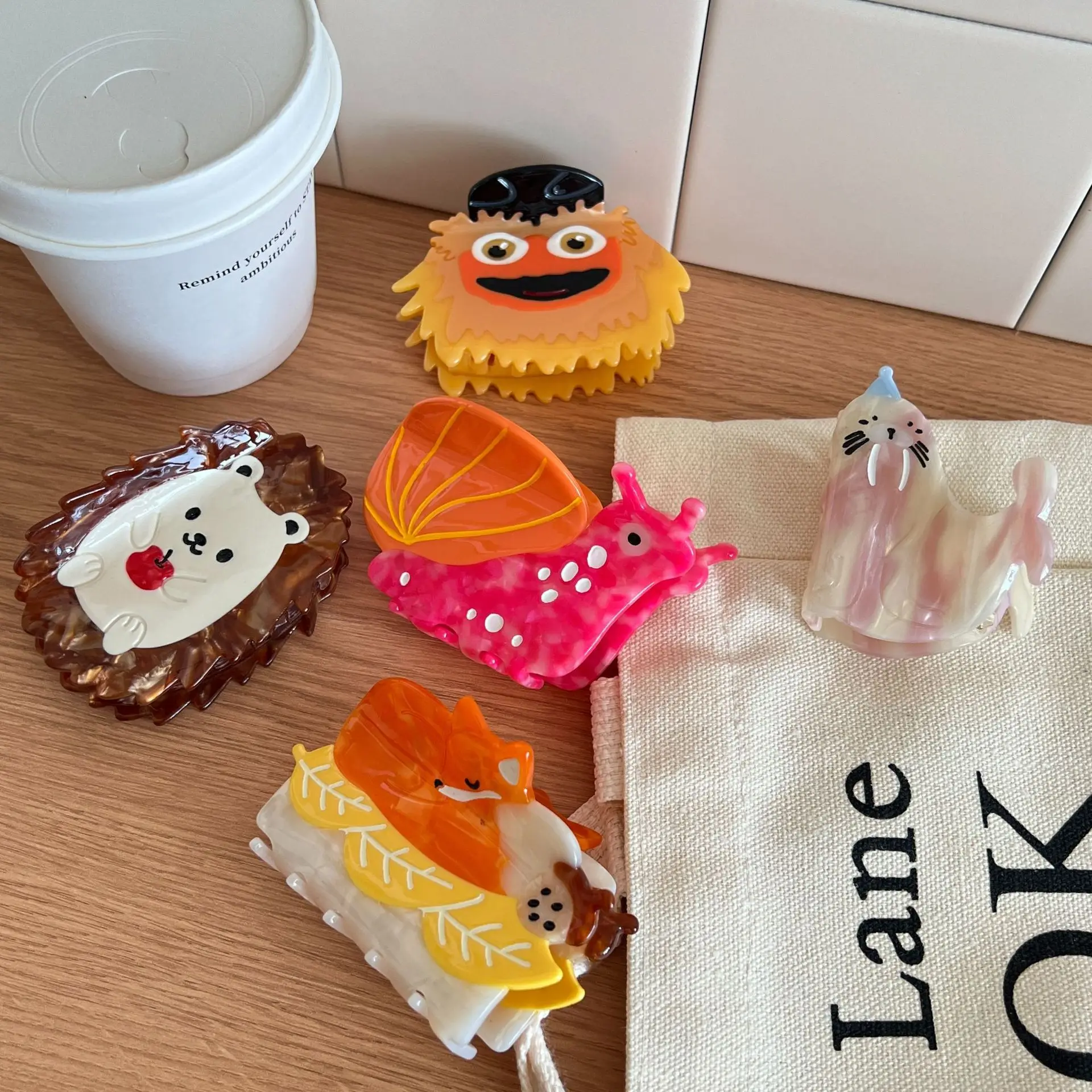 

1 Pcs Ladies' Hair Grab Korean Cute Funny Cartoon Animals High-quality Hair Accessories For Girl Kawaii Verstaile New Hair Claws