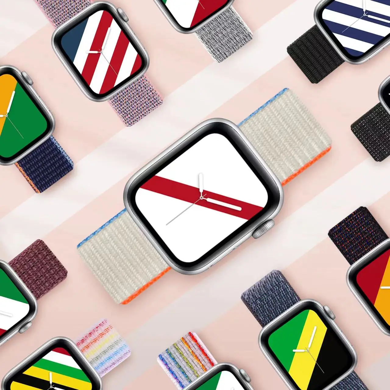 Nylon Loop Strap for Apple Watch Ultra 49mm 10 9 8 7 46mm 45mm 41mm Bracelet Wristband Correa IWatch 6 5 4 SE2 44mm 40mm 3 42mm