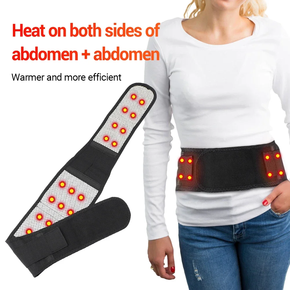 New Graphene Waist Tourmaline Self Heating Magnetic Therapy Back Waist Support Belt Lumbar Brace Massage Band Health Care Amagi