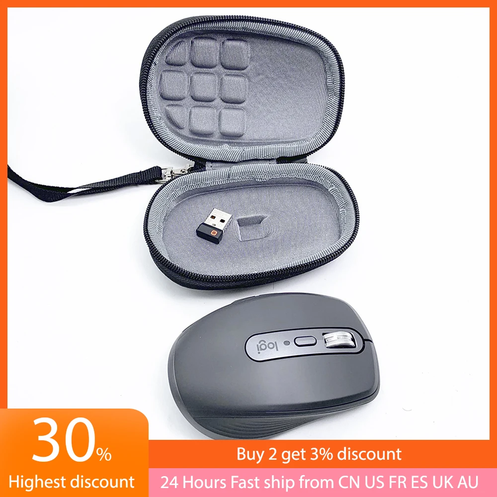 Portable Carrying Case for Logitech MX Anywhere 3 Mouse Waterproof Shockproof EVA Travel Storage Bag