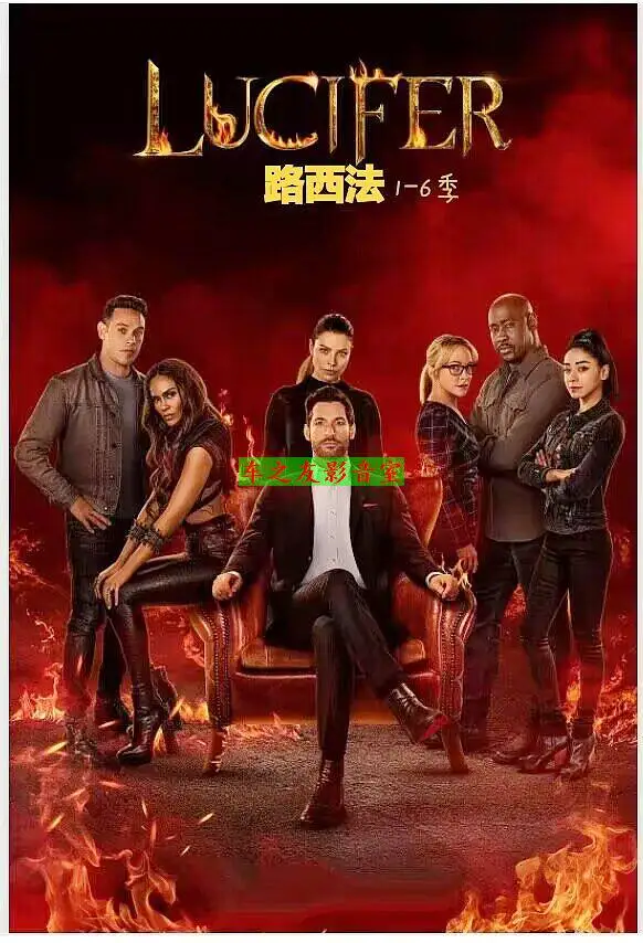 

Blu-ray Disc Set for Lucifer Seasons 1-6 with English and Chinese Subtitles 12 DVDs in Collector Box