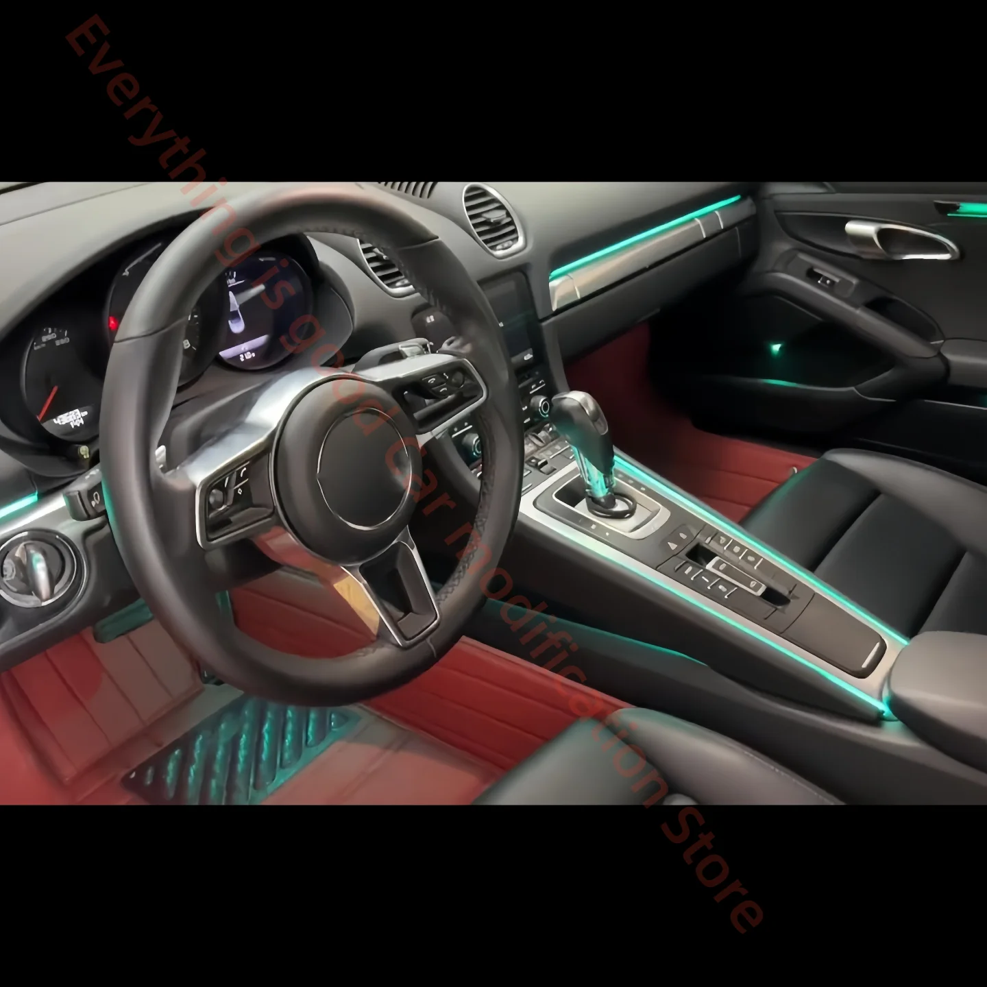 

Fit for Porsche 718 2016-2023 LED Atmosphere Lamp Car interior lighting upgrade car accessories Key &APP control Ambient Light