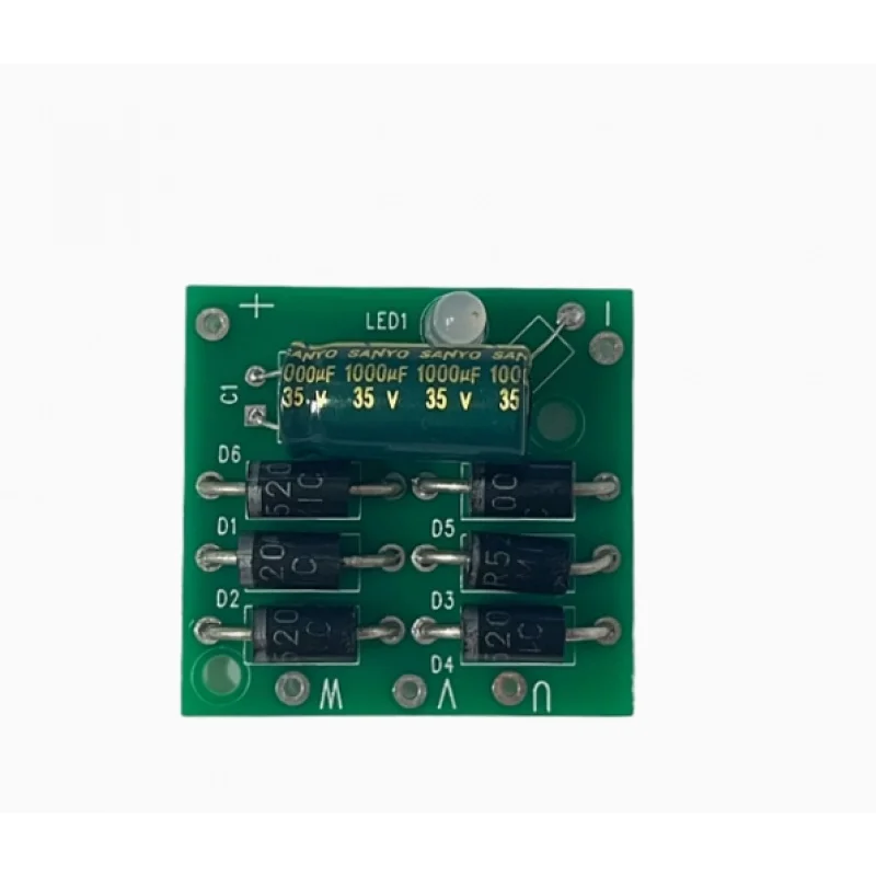 Three-phase Schottky rectifier filter board, high current 10a, low voltage drop, high efficiency with indicator light