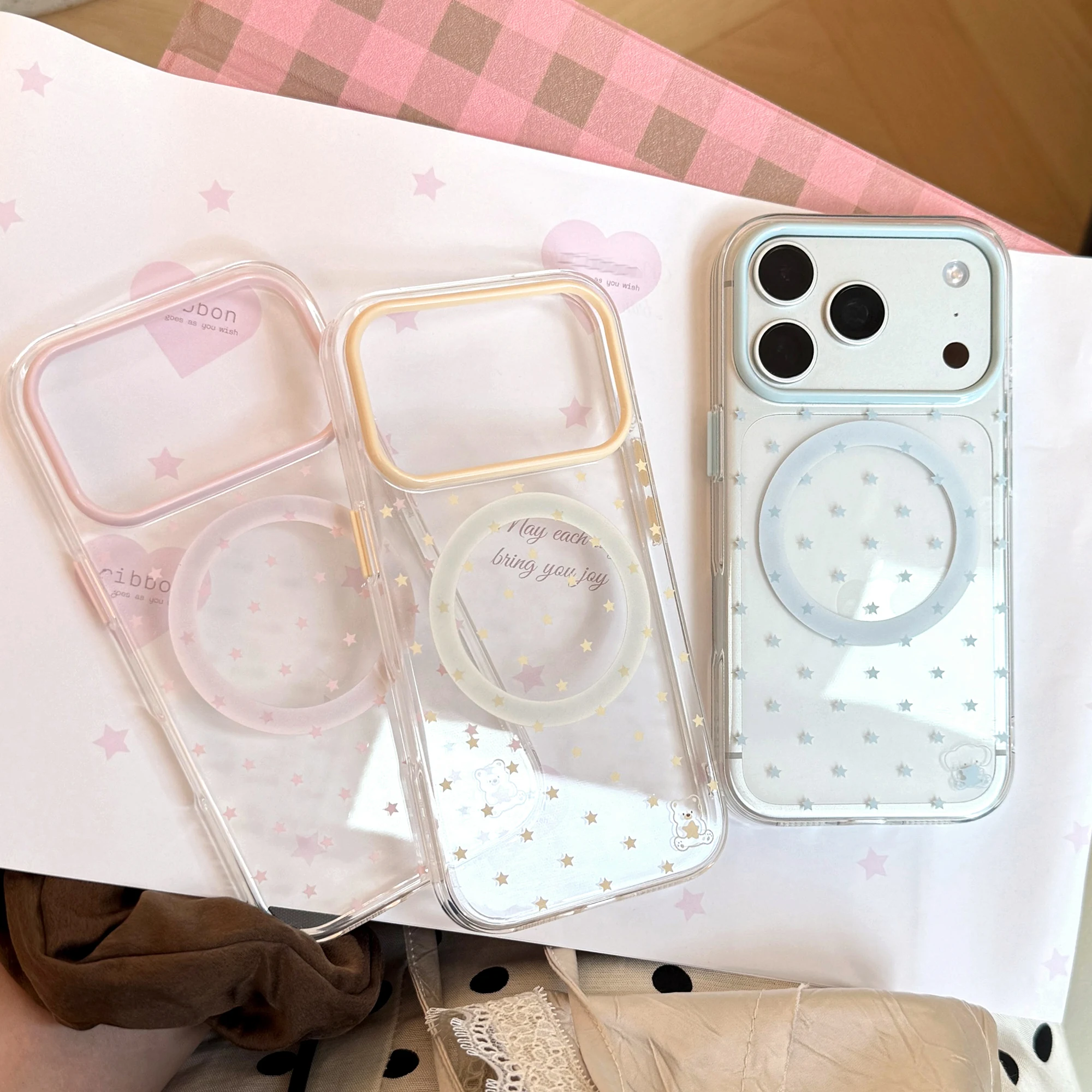 Yellow Phone Accessories - Capa Protetora Transparente de TPU Macio