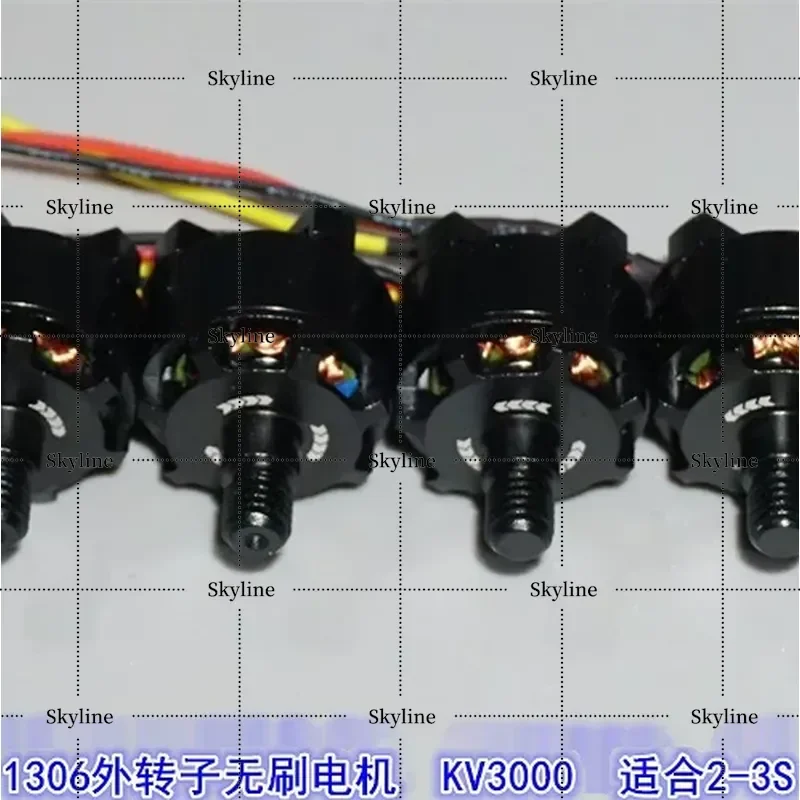 3000KV Positive And Negative Tooth Brushless Motor 1306 High Speed Model Aircraft Four Axis Multi Rotor Traversing Machine