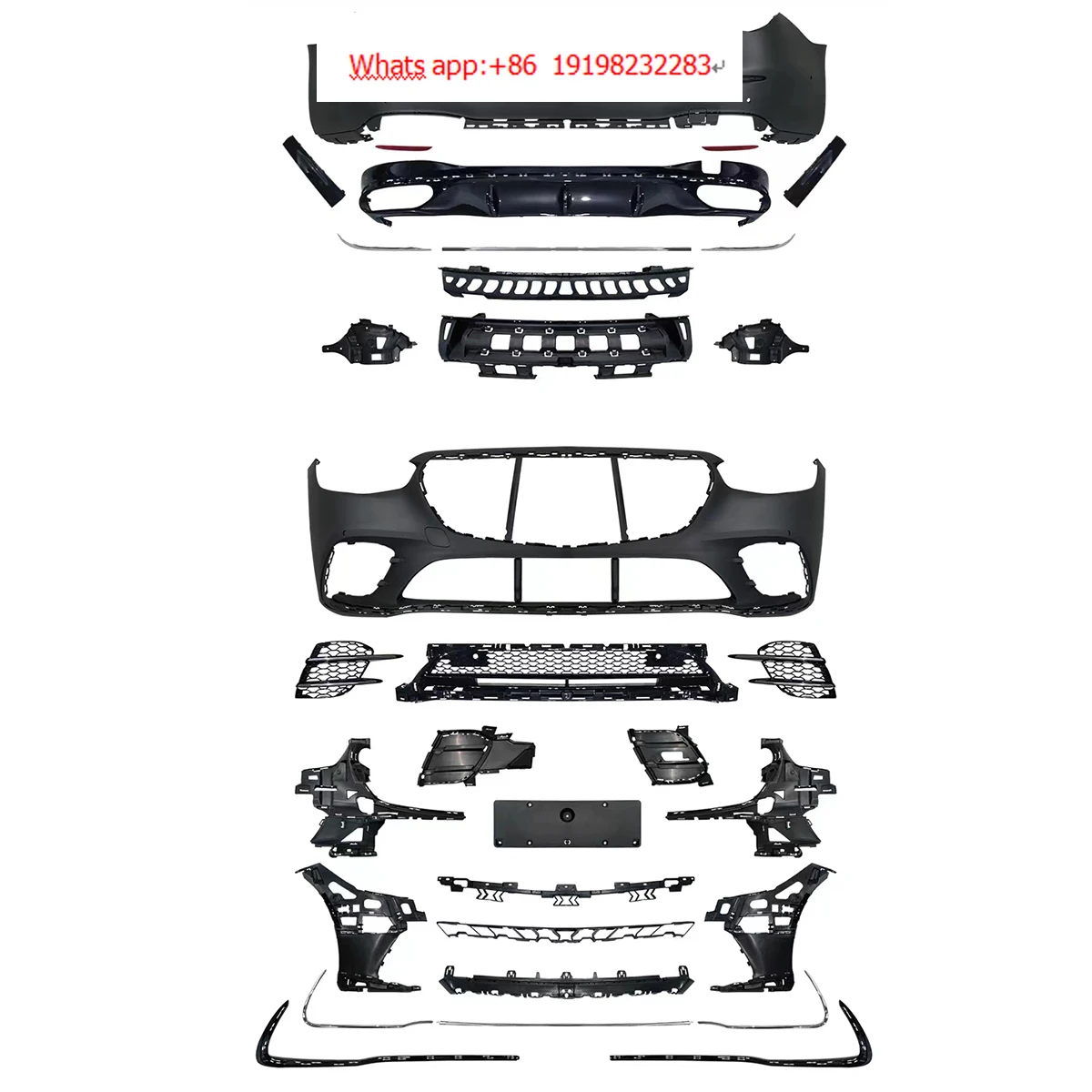 

Модификация в стиле S580 AMG комплект передних и задних бамперов радиатора для Mercedes Benz S class W223 2021 +.